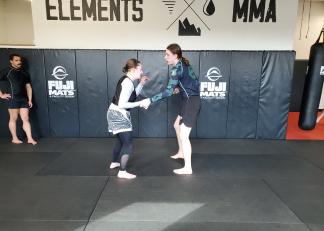 Teens at Elements MMA utilize the studio space recently in Keene.