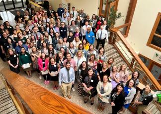 Nearly 100 nominees for New Hampshire’s 2024 Teacher of the Year gather on Tuesday at the Department of Education offices in Concord, along with representatives from the Teacher of the Year Selection Committee. 